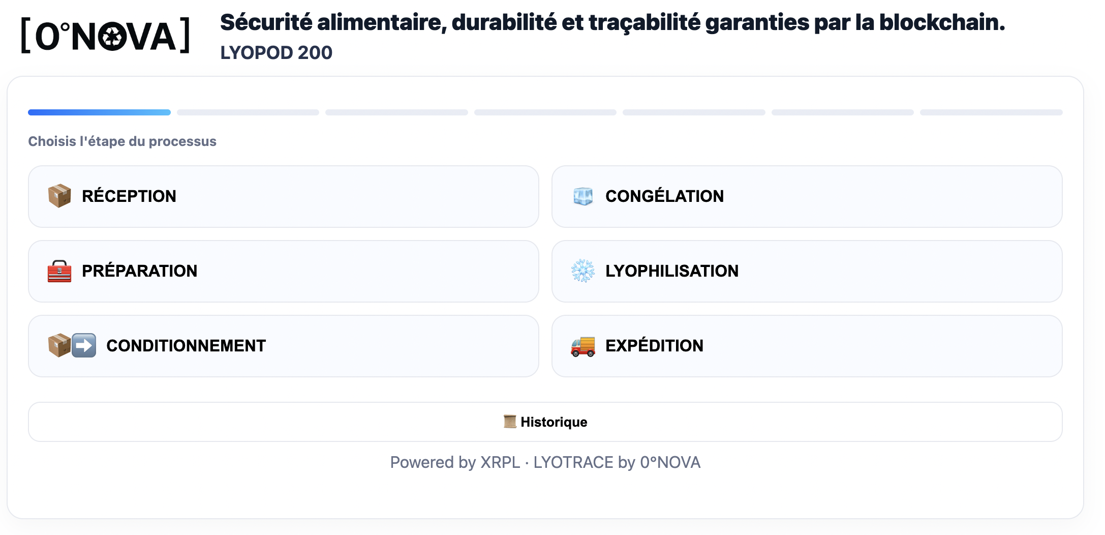 Application LYOTRACE